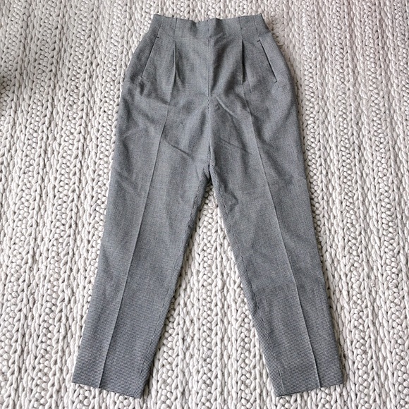 Harve Bernard Wool Dress Pants in Black & White - Size: 8 - Picture 2 of 4